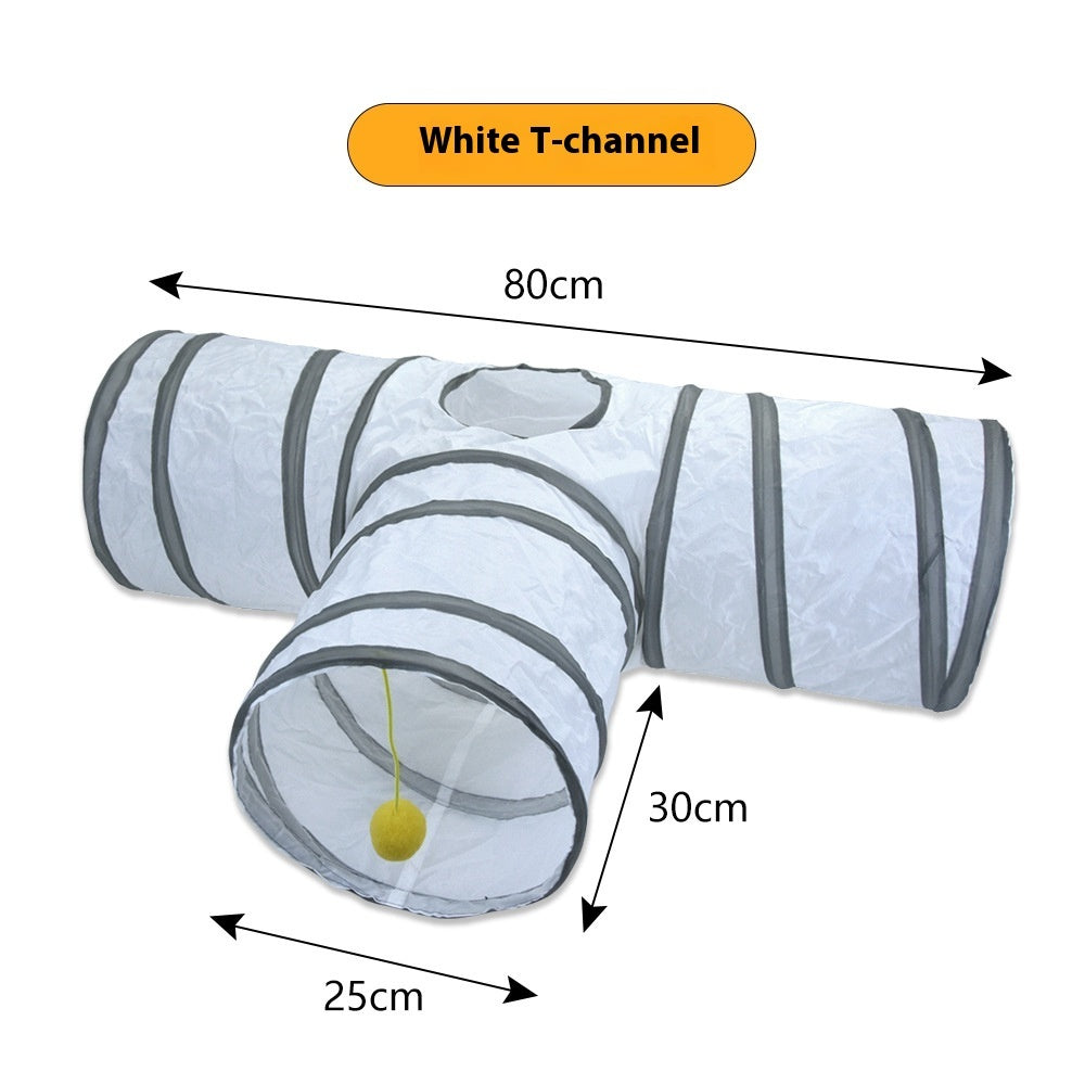 Cat Tunnel for Indoor Cats Interactive Hide and Play Toy