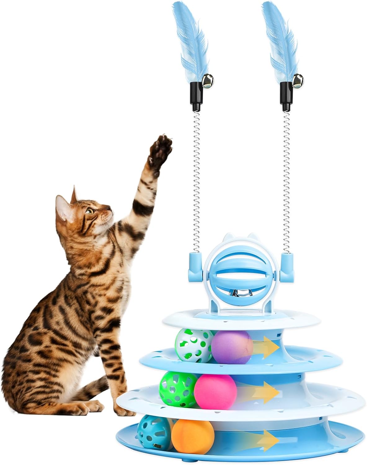 Interactive Cat Puzzle Toy Ball for Indoor Cats