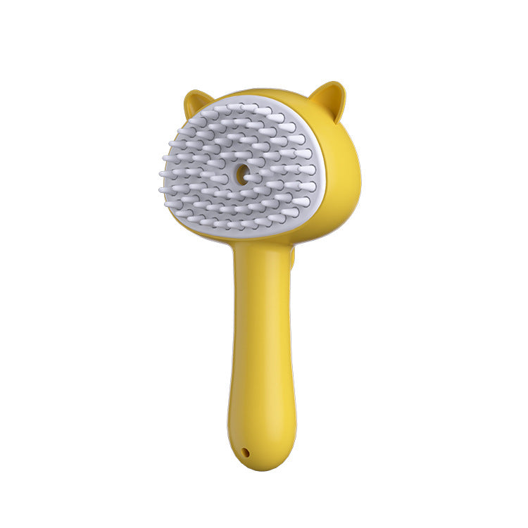 Self Cleaning Cat Grooming Brush with Mist Spray for Shedding & Hair Removal