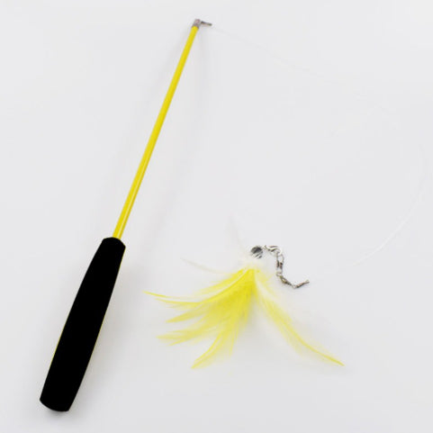 Extendable Cat Teaser Wand Toy for Indoor Cats Exercise & Play