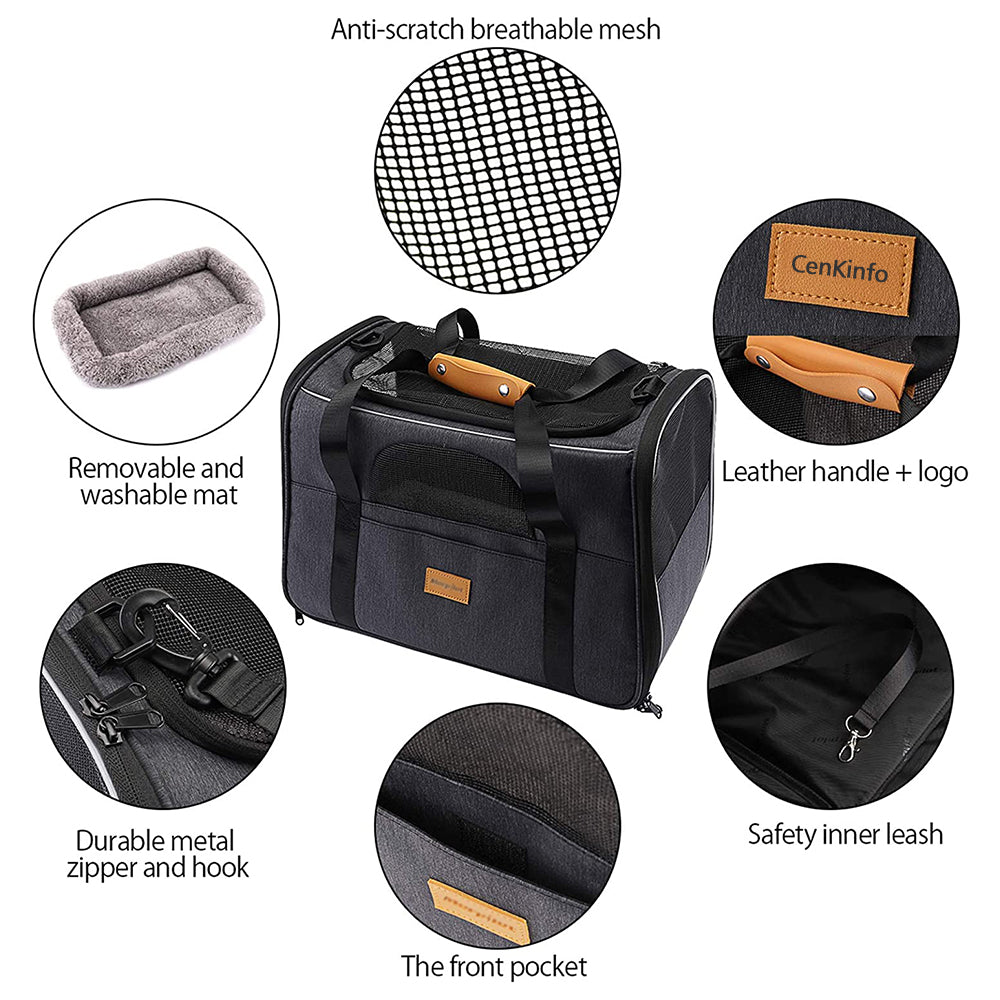 Soft Portable and Collapsible Cat Carrier Bag