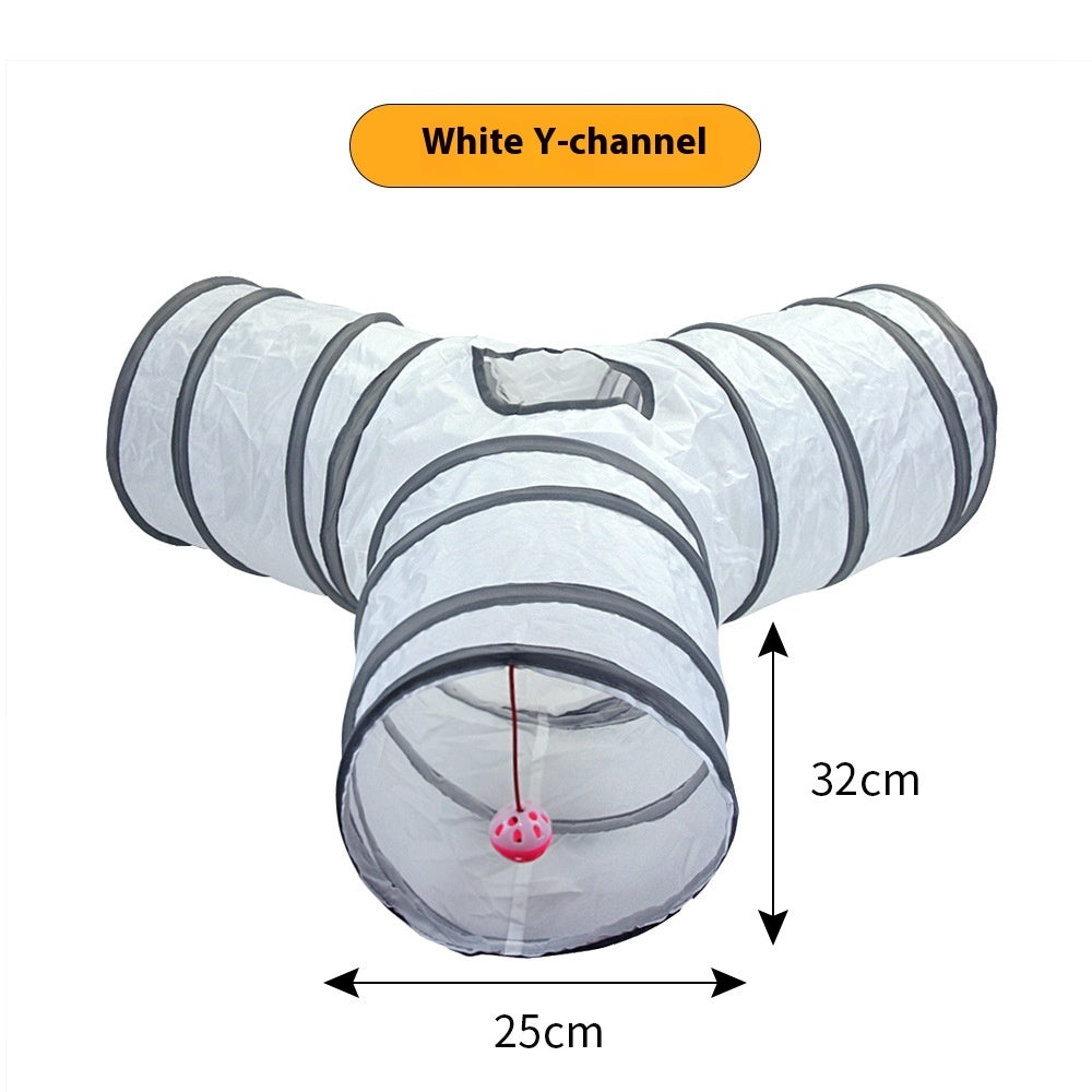 Cat Tunnel for Indoor Cats Interactive Hide and Play Toy