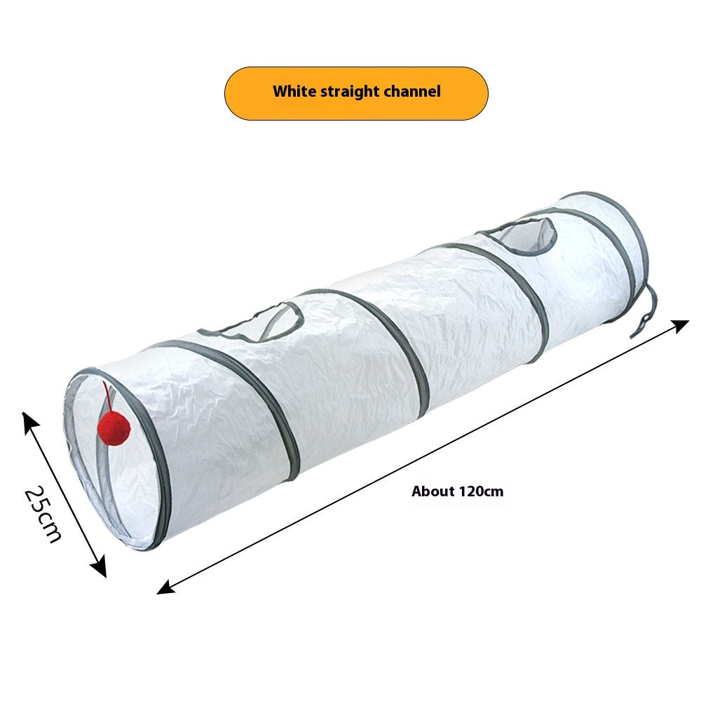 Cat Tunnel for Indoor Cats Interactive Hide and Play Toy