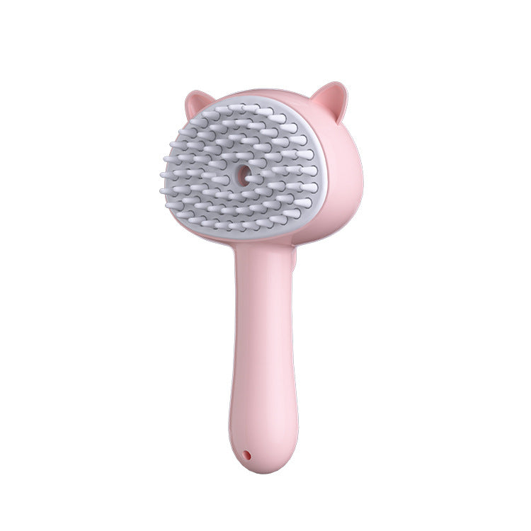 Self Cleaning Cat Grooming Brush with Mist Spray for Shedding & Hair Removal