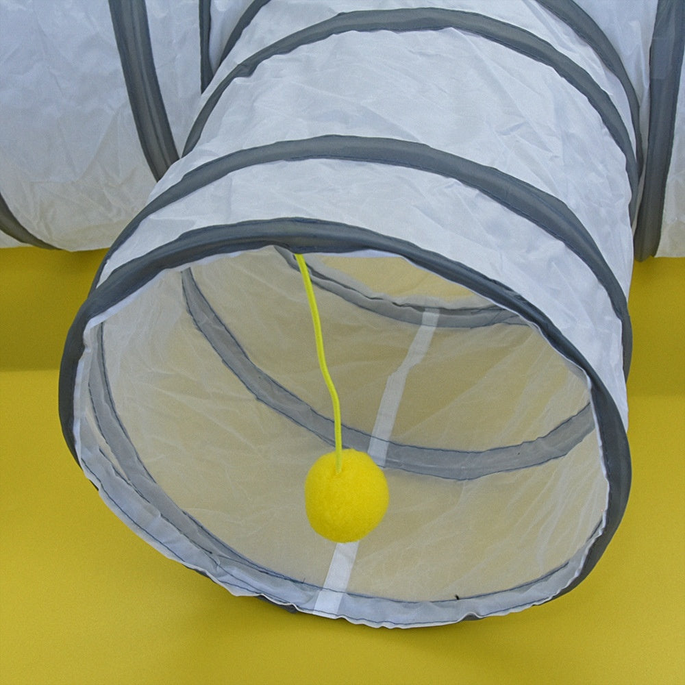 Cat Tunnel for Indoor Cats Interactive Hide and Play Toy