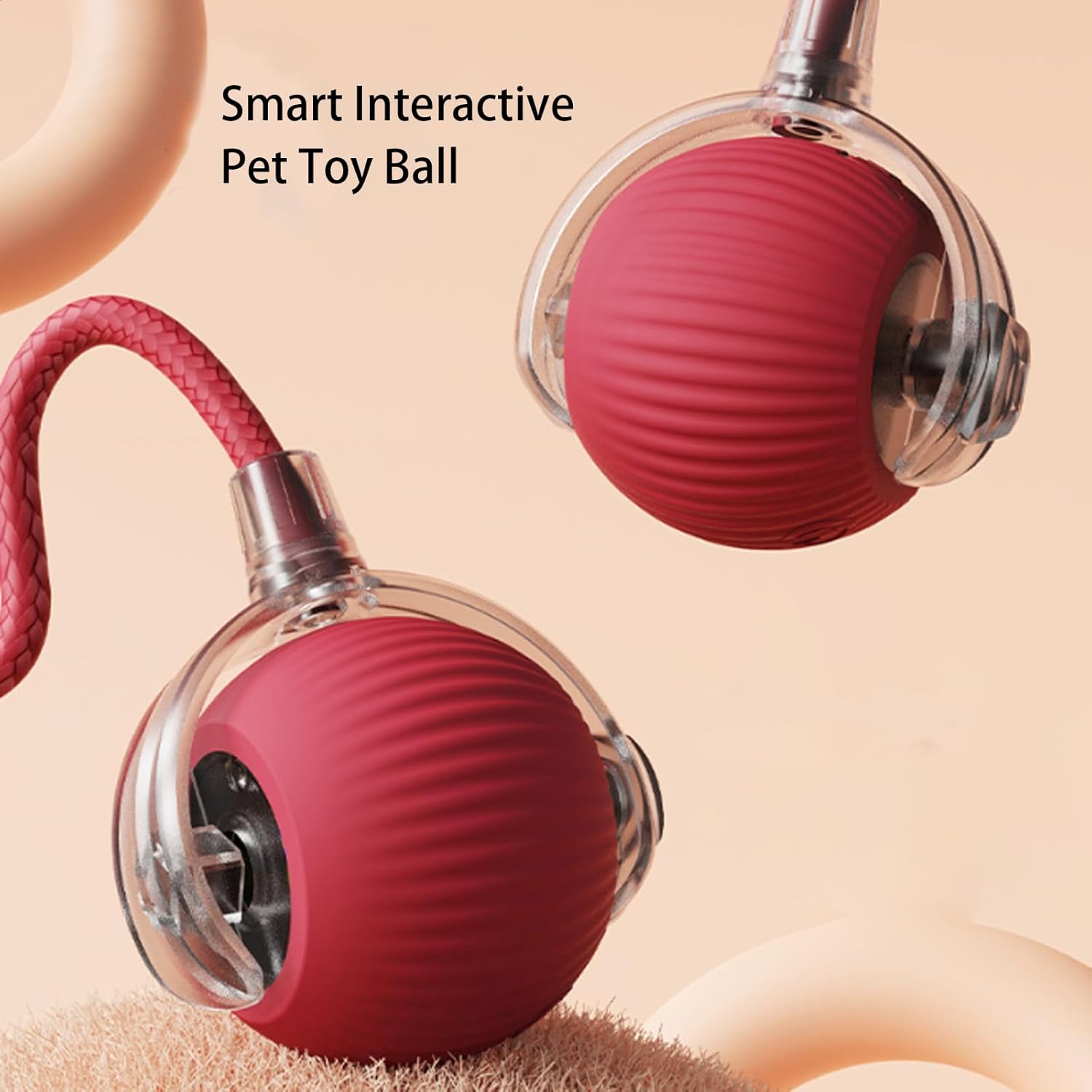 Interactive Automatic Rolling Cat Toy Ball for Indoor Cats