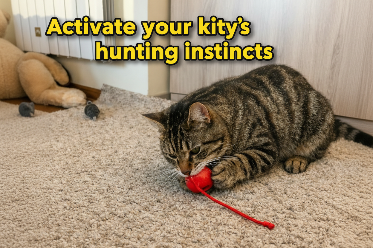 Interactive Automatic Rolling Cat Toy Ball for Indoor Cats